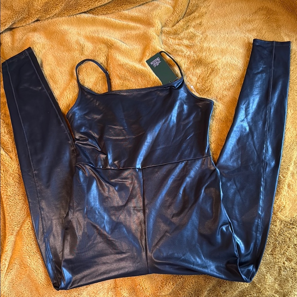 Wild Fable Shiny black Jumpsuit